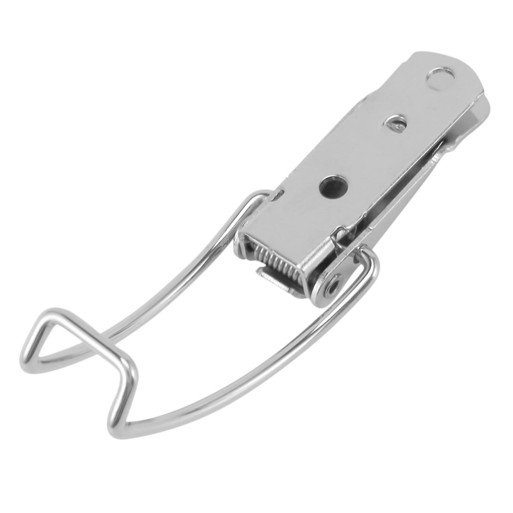 Description Picture 4 of itemStainless Steel Spring Hasp 304 Stainless Steel Box Cabinet Spring Lock Hasp Transport Box Tower Buckle