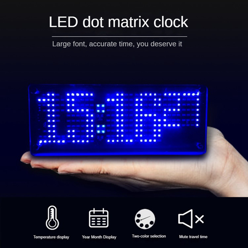 DAOKAI AT89C2051 6 Kit Orologio Digitale LED Orologio Elettronico Kit