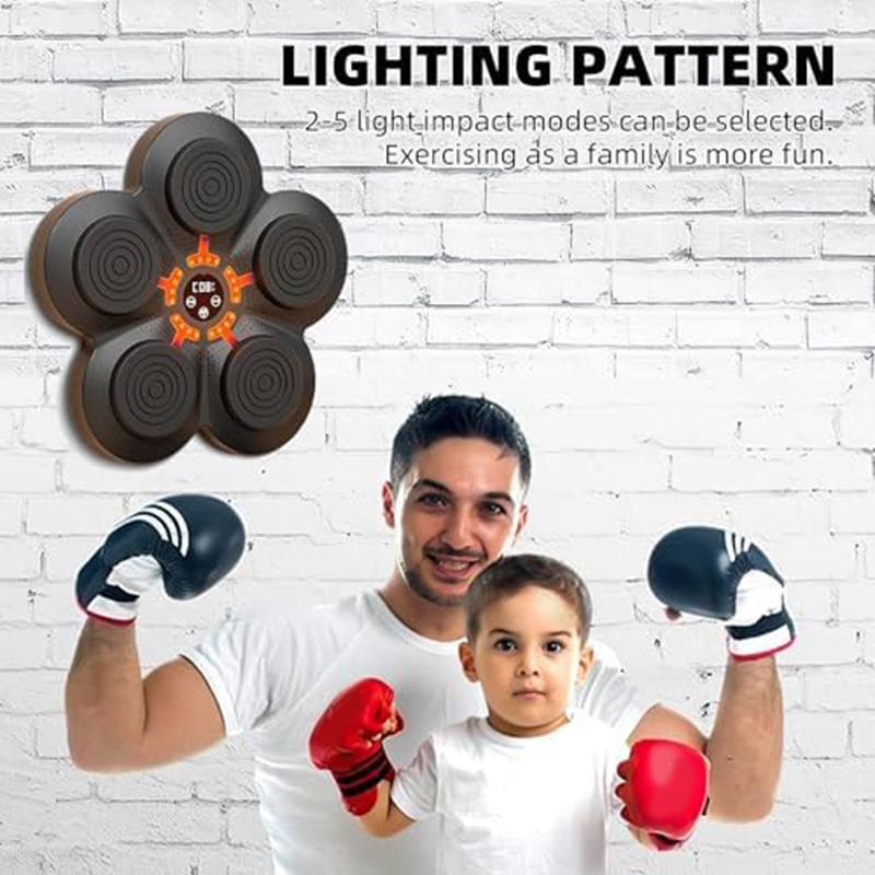 Boxing Traing Machine Wall Mat for Children,Smart Music Boxing Equipment8100 - Foto 13 di 21