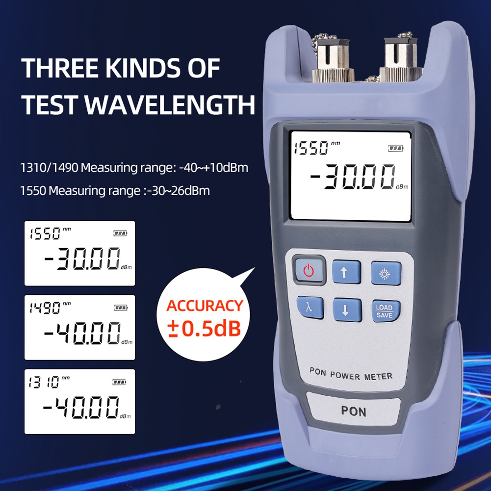 Handheld Fiber Optical PON Power Meter with Display PON Network Tester for5283 - Afbeelding 7 van 13