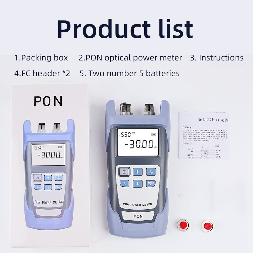 Handheld Fiber Optical PON Power Meter with Display PON Network Tester for5283 - Afbeelding 11 van 13